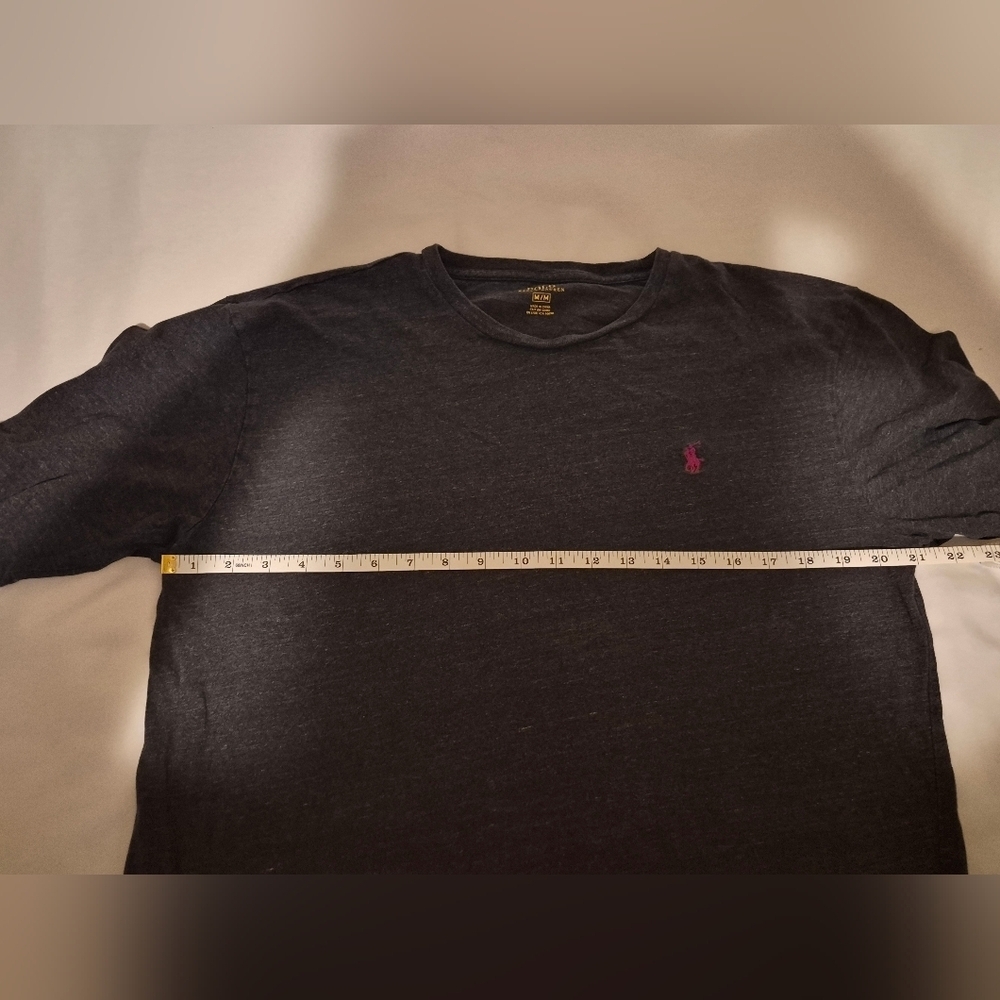 Polo Ralph Lauren Men’s Dark Gray Long Sleeve Tee Shirt Size Medium - Picture 5 of 6